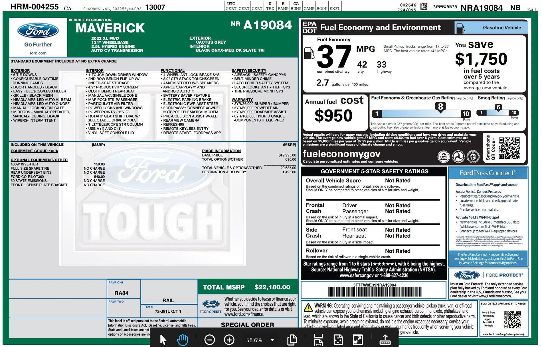 Ford Maverick 📊 Maverick Order Tracking List & Stats [Enter Yours!] windowsticker