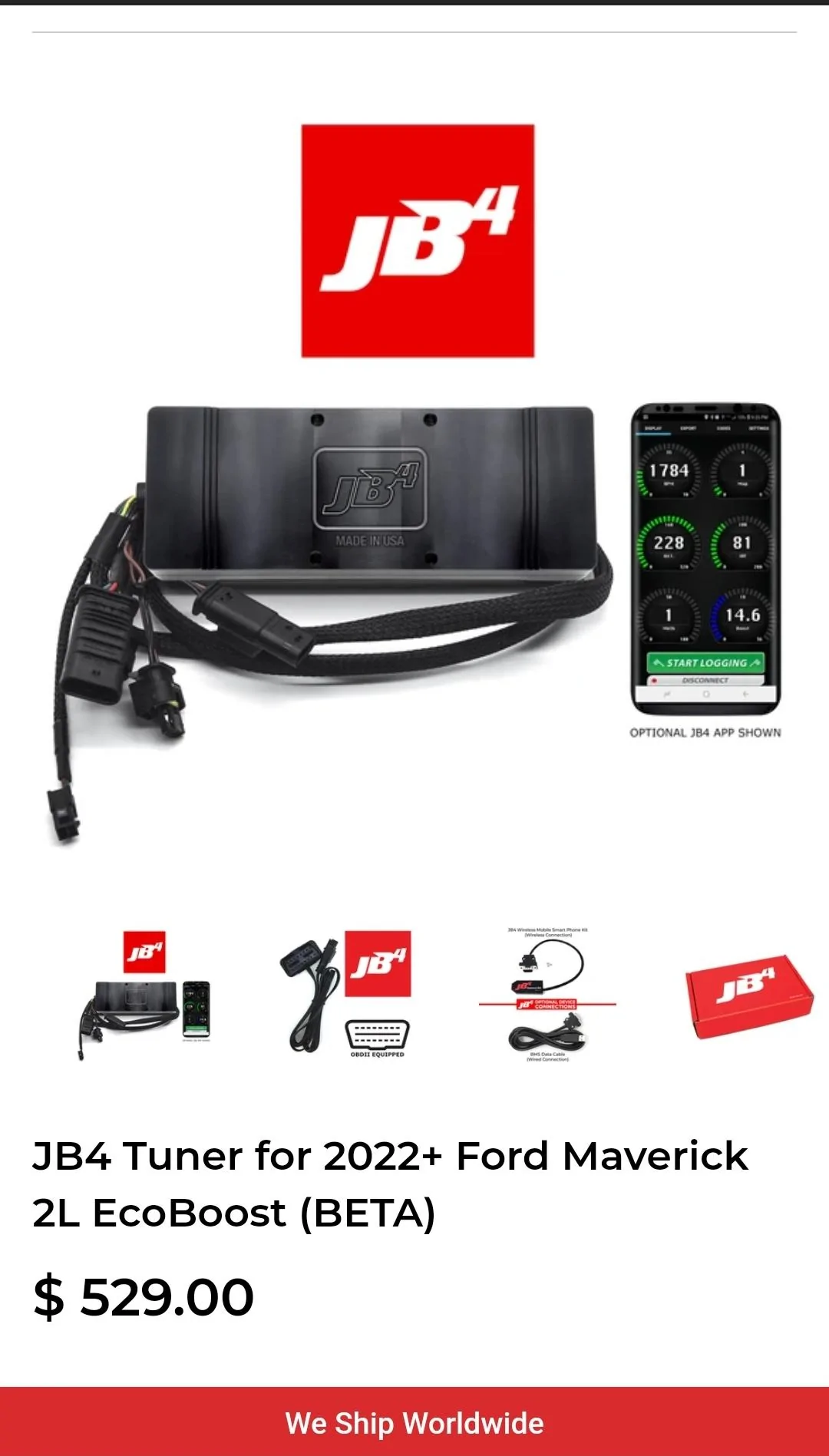 Ford Maverick JB4 Tuner for 2022+ Ford Maverick 2L EcoBoost (BETA) Screenshot_20211117-054344_Chrom