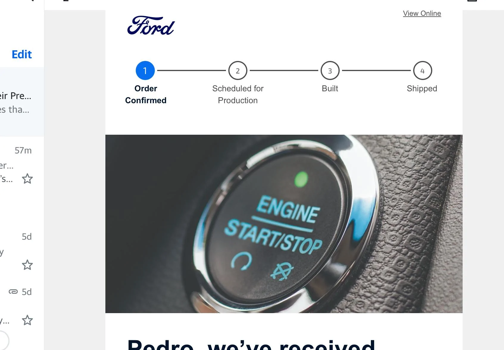 Ford Maverick How long did it take for you to get a 2025 order confirmation email? IMG_0732