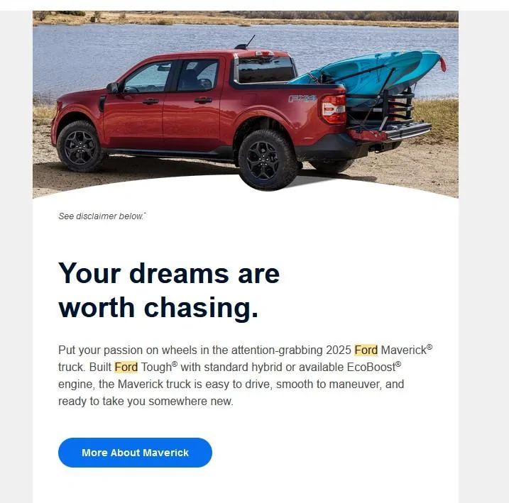 Ford Maverick How long did it take for you to get a 2025 order confirmation email? Screenshot 2024-08-08 080312