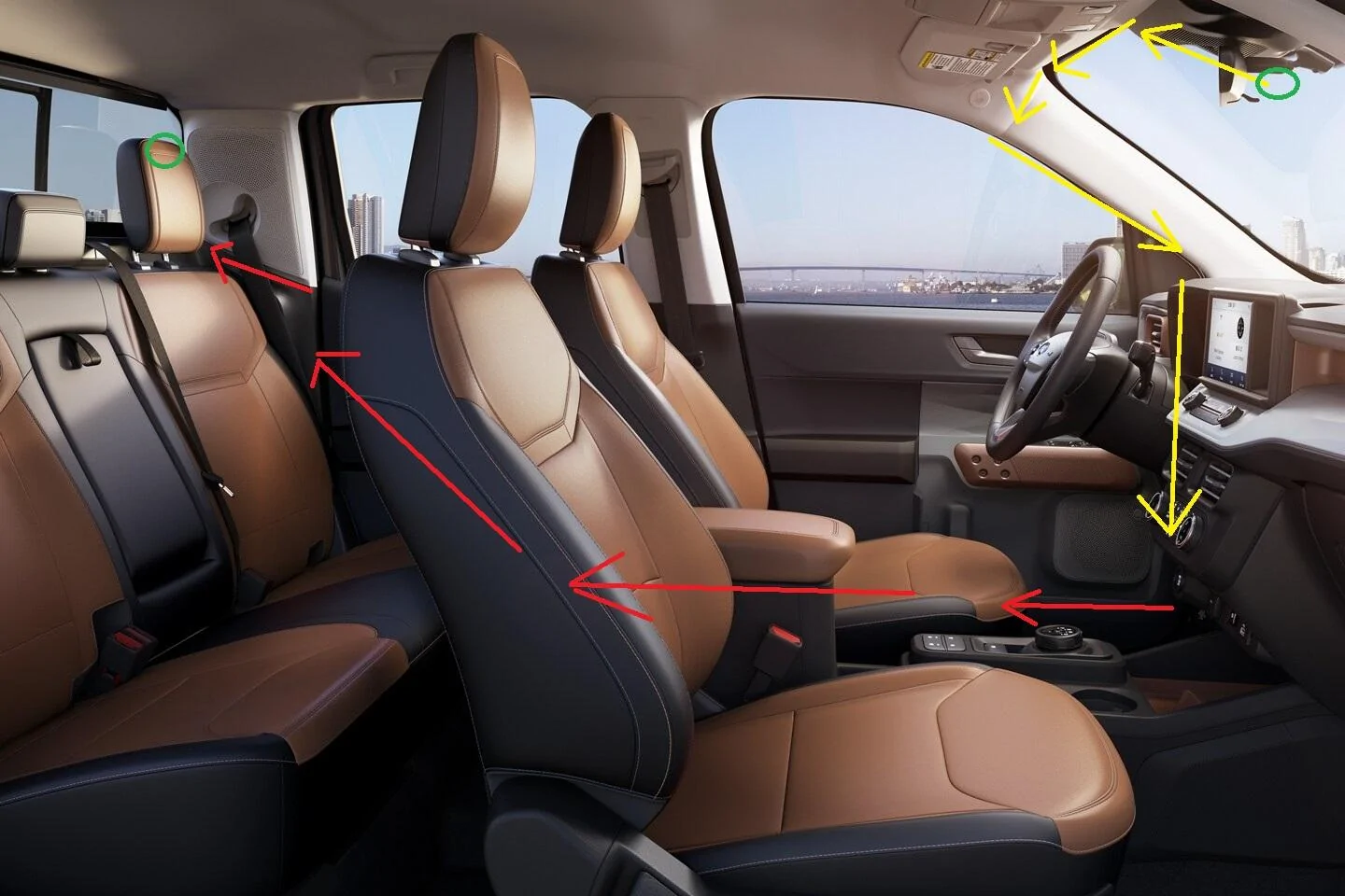 Ford Maverick Dashcams: What's on your Maverick windshield? windshield to door - rough diagram