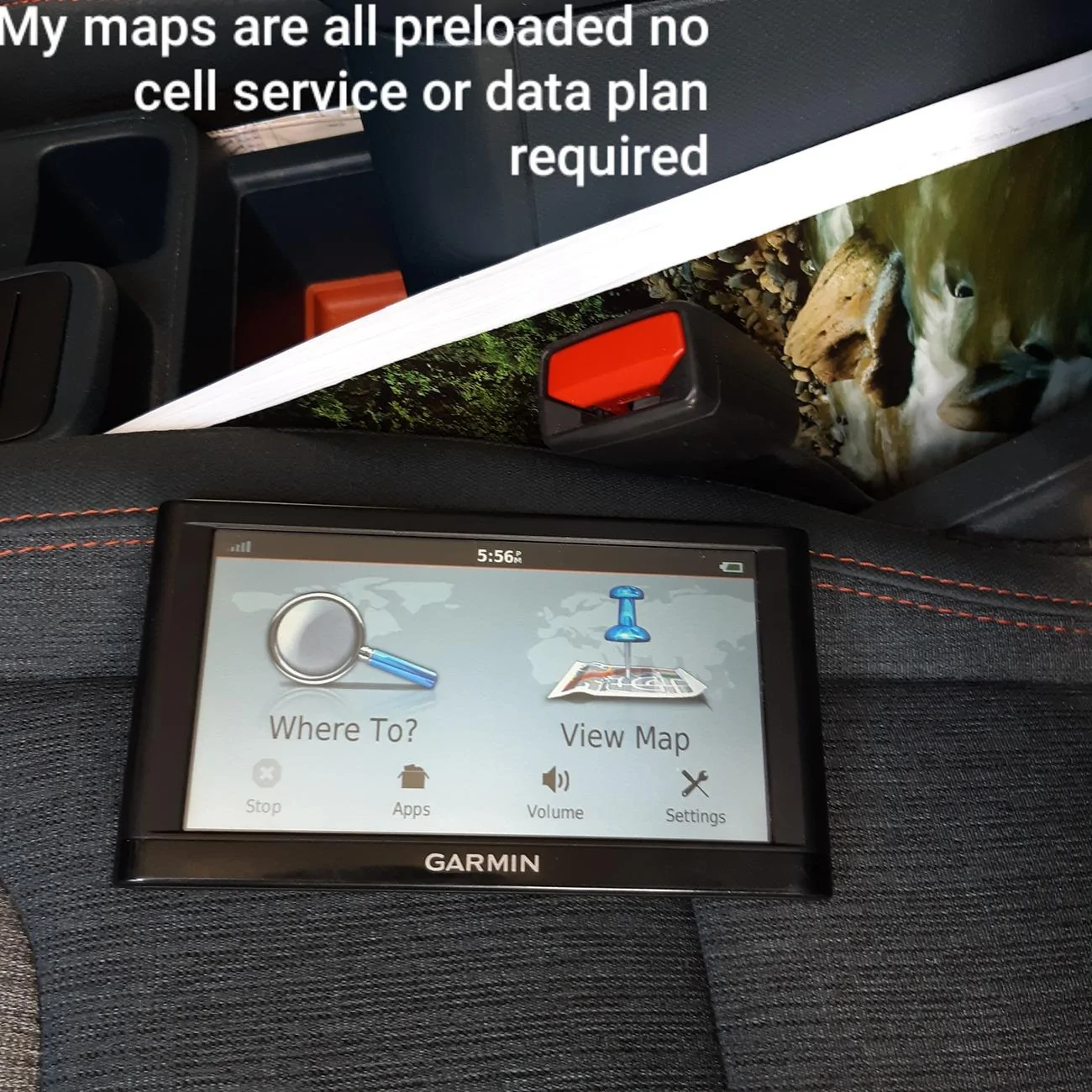 Ford Maverick Old school Garmin GPS mount. 20240722_083454