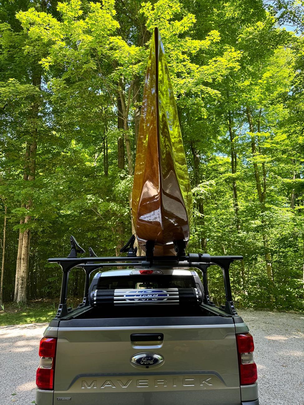 Ford Maverick Racked and Ready!  (for canoe transport) IMG_4154