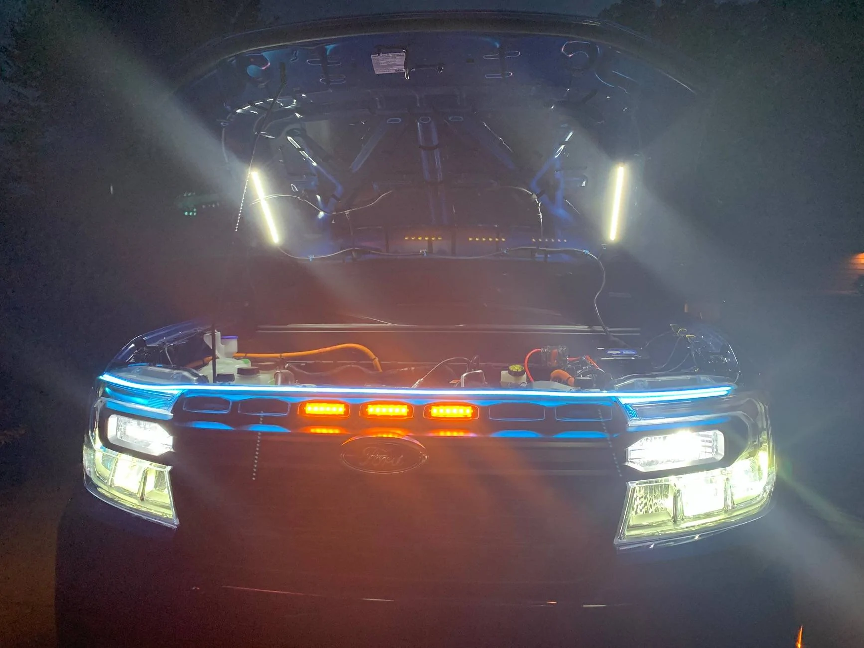 Ford Maverick My DIY engine bay / underhood lighting IMG_1660