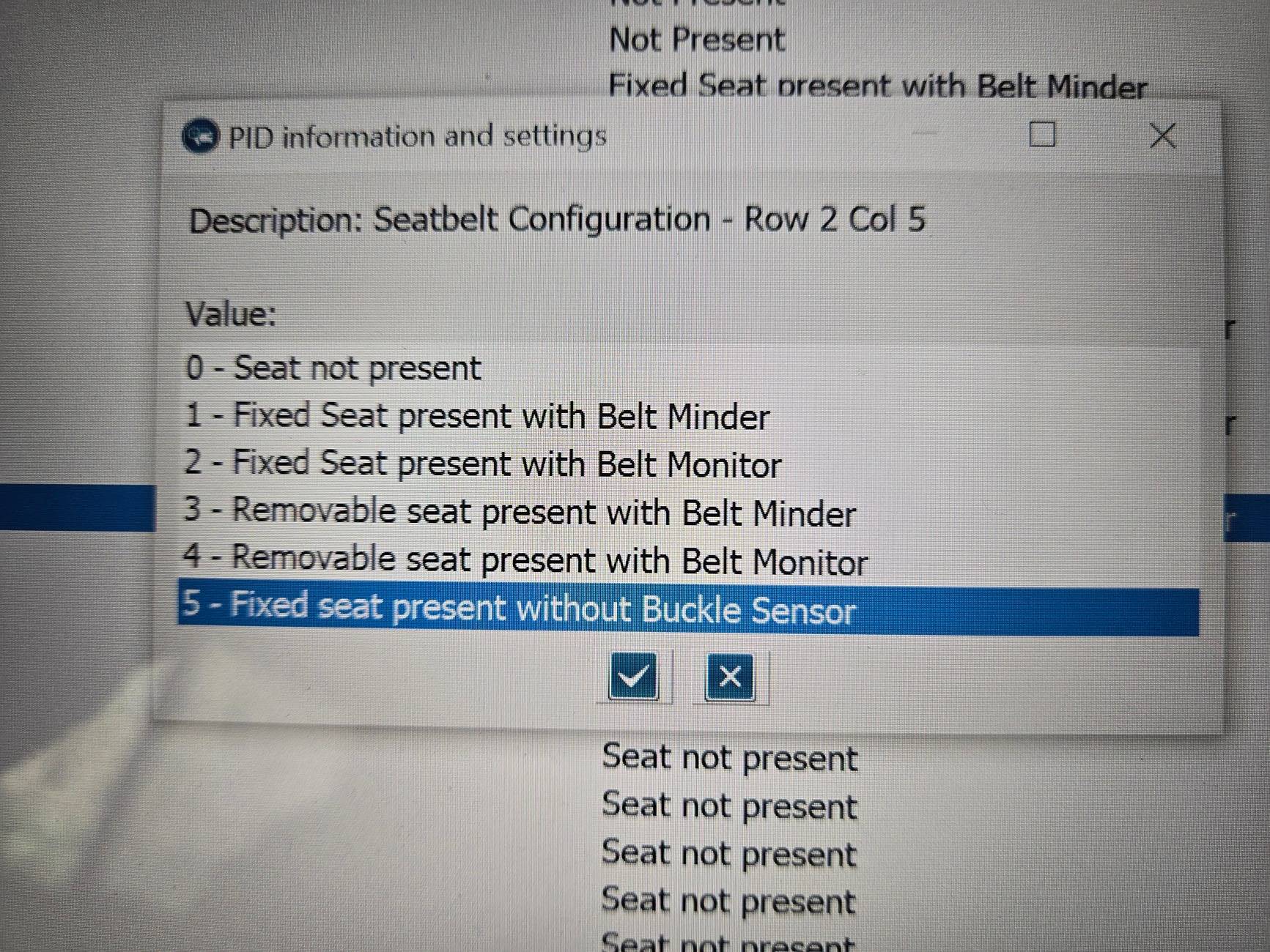 Ford Maverick Seat Belt warning in dash 20240814_145924