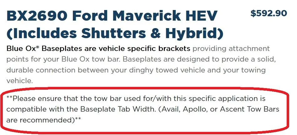 Ford Maverick Flat Tow - 2024 Maverick Hybrid Screenshot 2024-08-15 150318