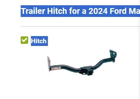 Ford Maverick please clarify hitches mmmm
