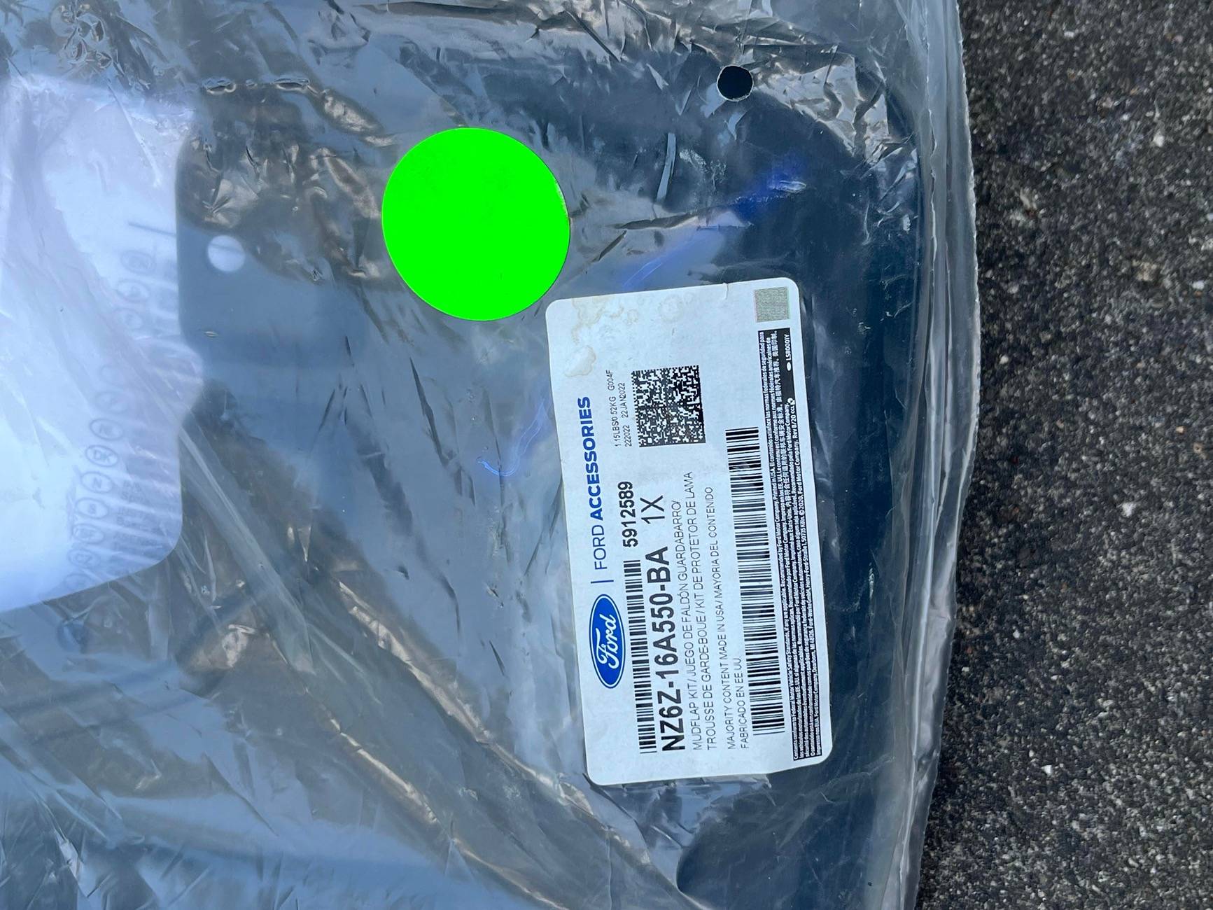 Ford Maverick Brand New - Ford Accessories Splash Guards Rear Pair IMG_4330_Original