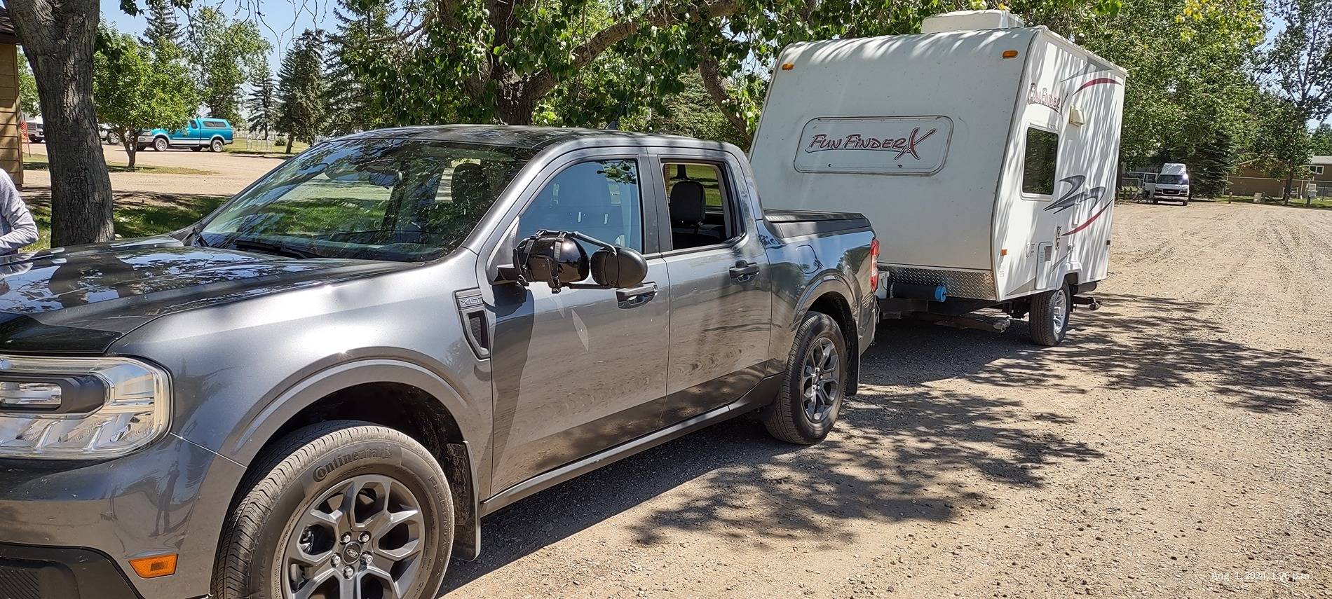 First trip towing our 14ft Travel Trailer | MaverickTruckClub - 2022 ...