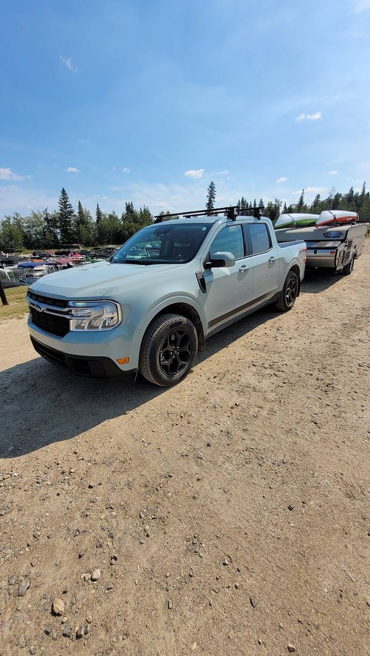 Ford Maverick First trip towing our 14ft Travel Trailer mav towin