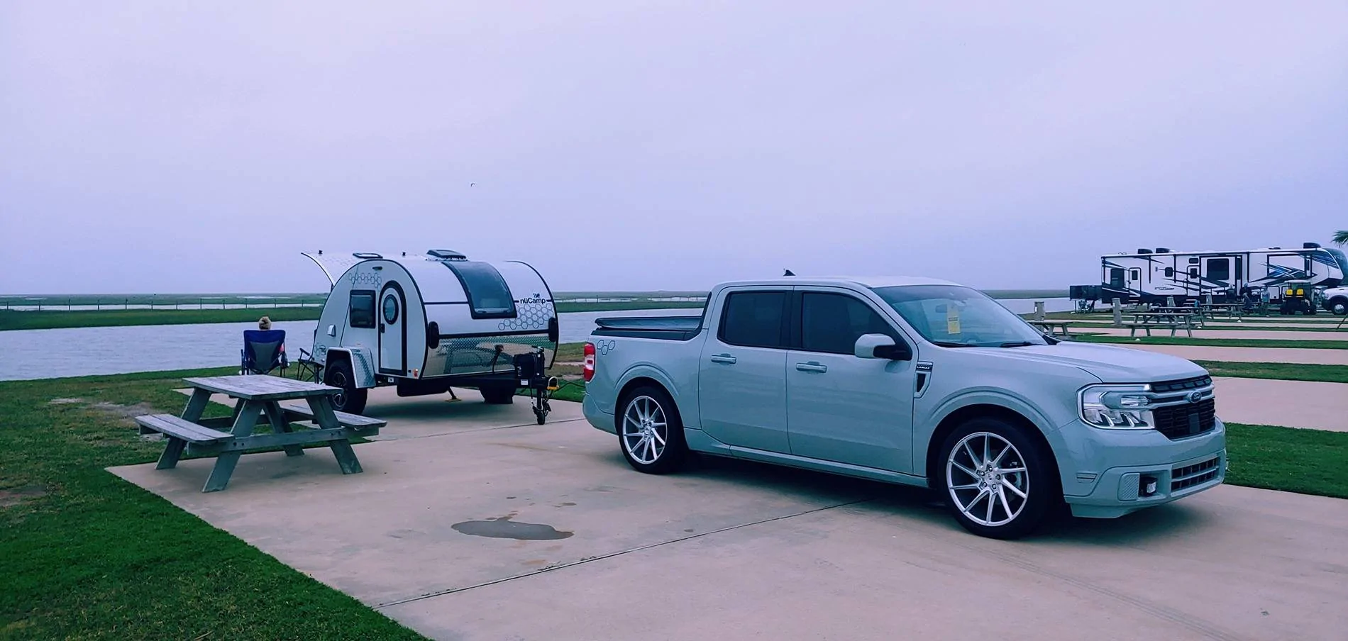 Ford Maverick My first camper trailer tow (with Maverick Hybrid) 20240426_192755