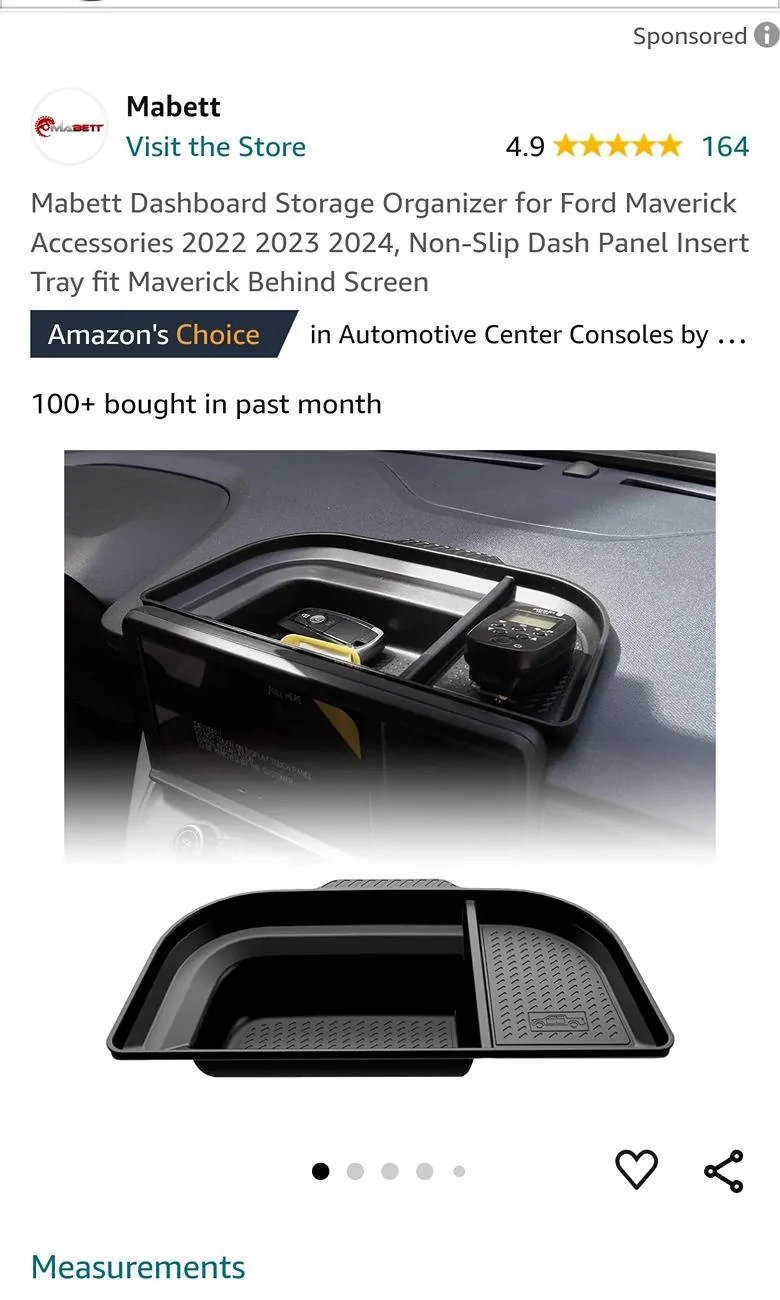 Ford Maverick Dash Tray Add-on – Simple & Inexpensive Screenshot_2024-08-22-13-55-07-47_40deb401b9ffe8e1df2f1cc5ba480b12