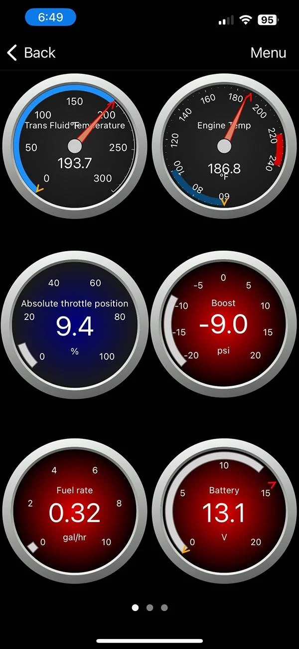 Ford Maverick New OBDLink mx+ and Transmission Temperature IMG_1938