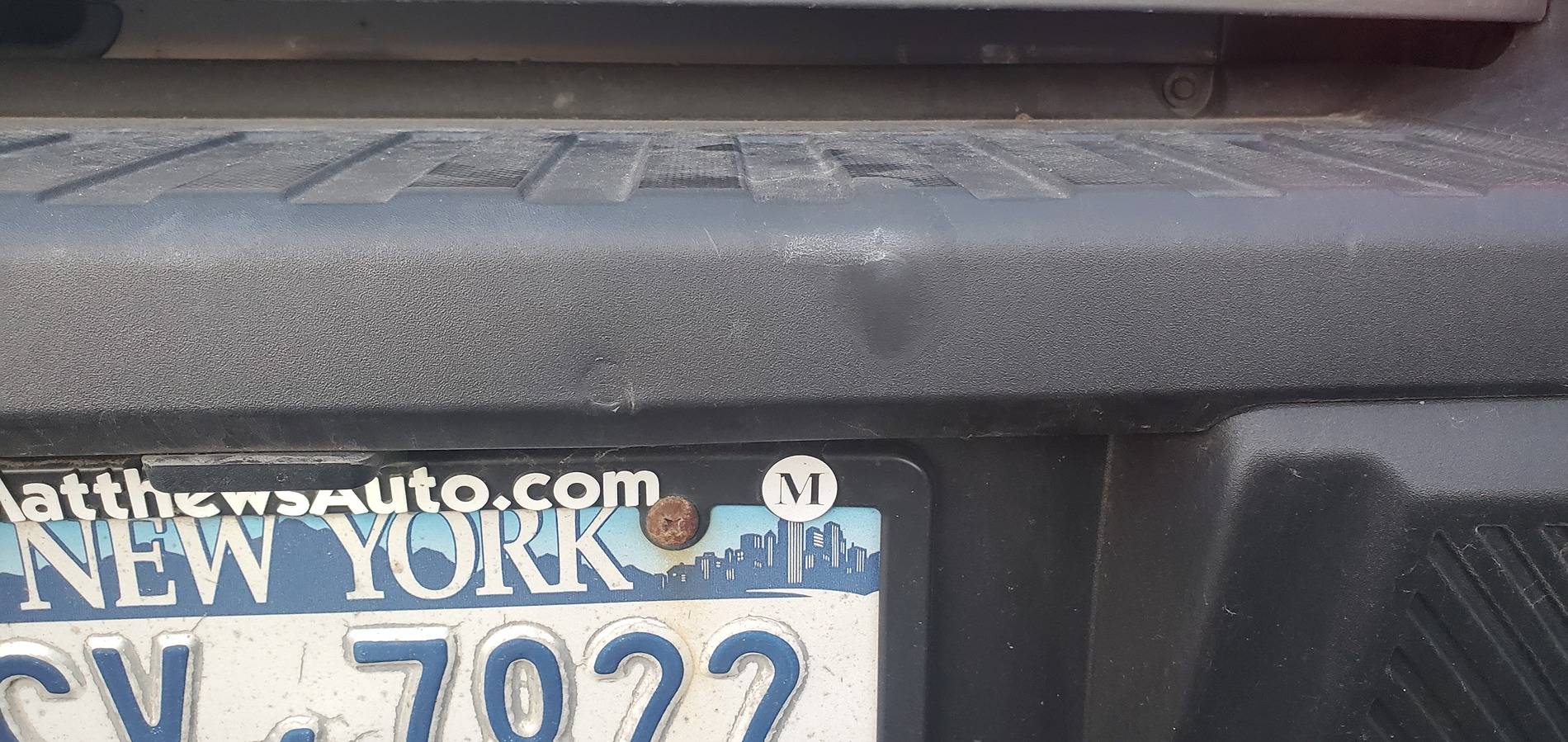 Ford Maverick Bumper plastic question - pop / push out dent imprint? 20240822_194317