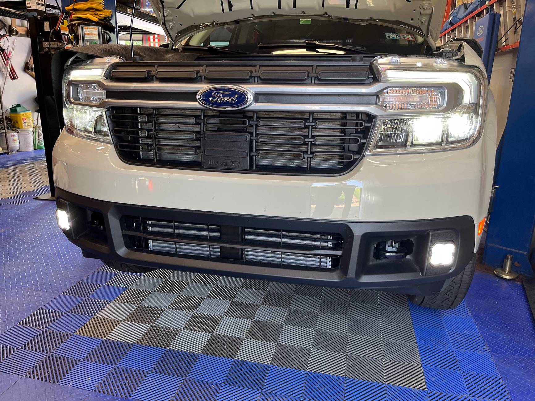 Ford Maverick Diode Dynamics fog light make it look like a higher trim level IMG_2974