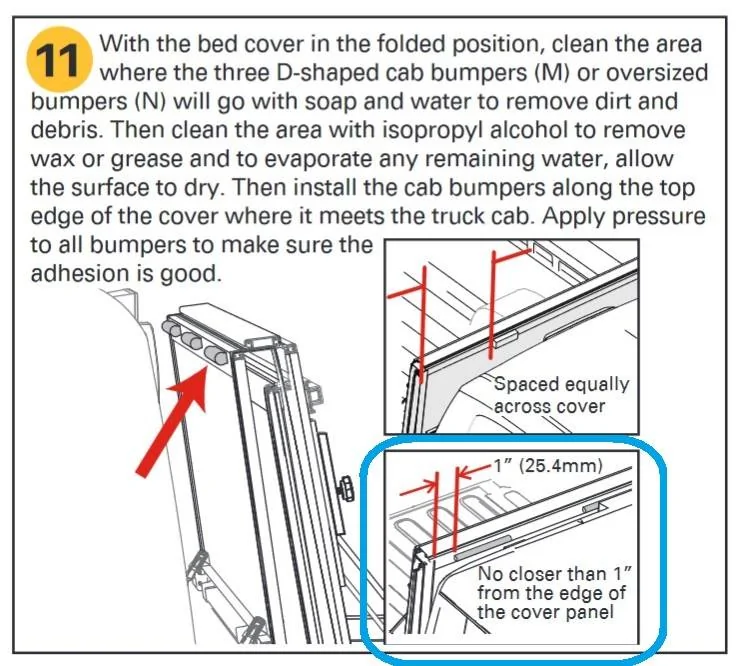 Ford Maverick Newly Ford installed tri-fold rail Tonneau bed cover with weather seal sitting way proud of the surface below, at two cover folds Screenshot 2024-08-25 015528