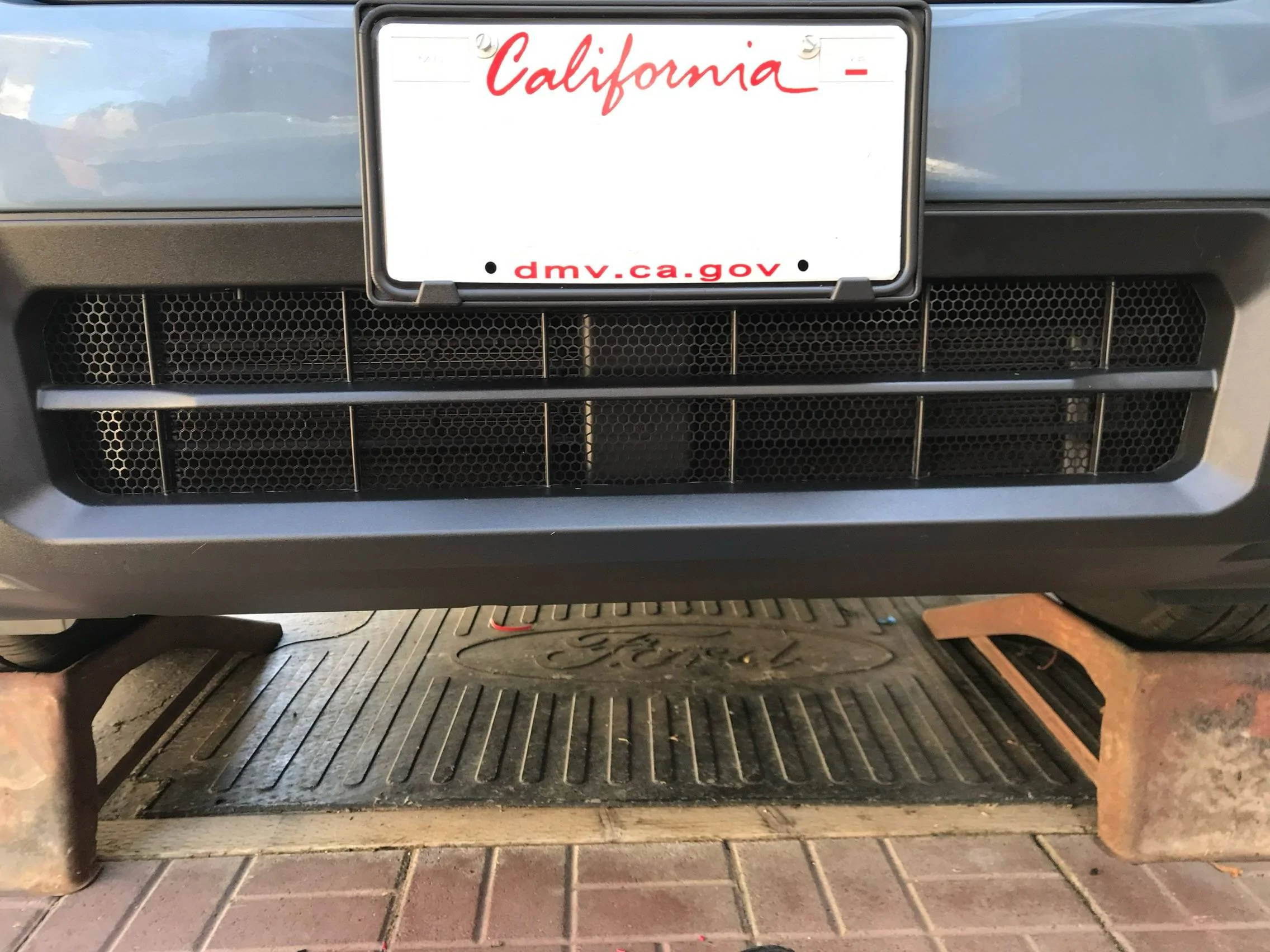 Ford Maverick Custom lower bumper grille insert I added to my 2024 IMG_3783