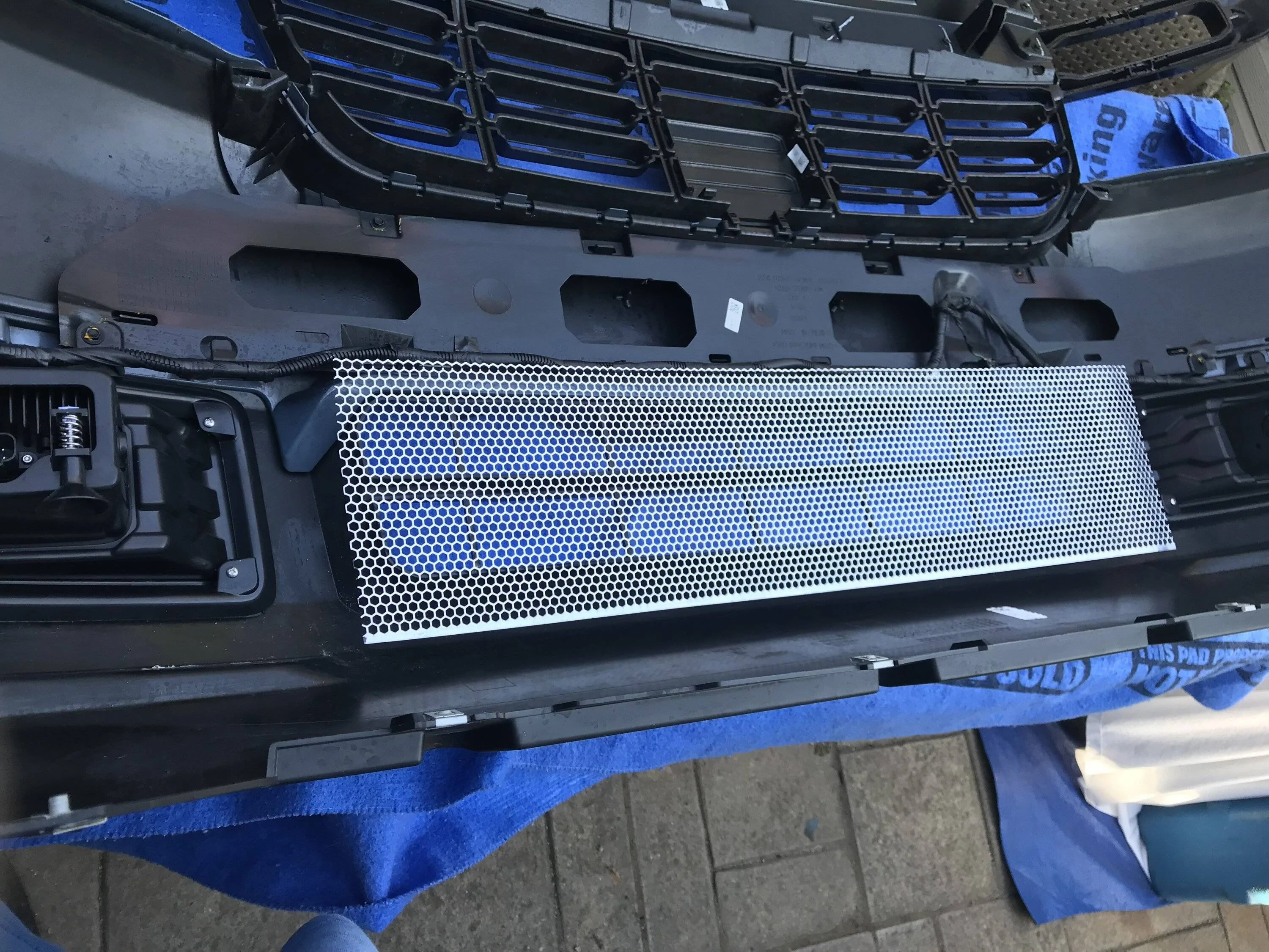 Ford Maverick Custom lower bumper grille insert I added to my 2024 IMG_3733
