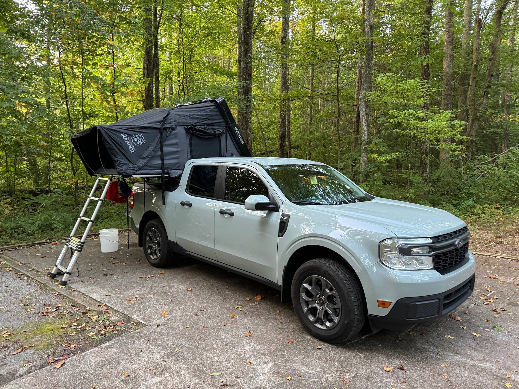 Ford Maverick iKamper Mini RTT rooftop tent fits my Maverick perfectly! IMG_3454