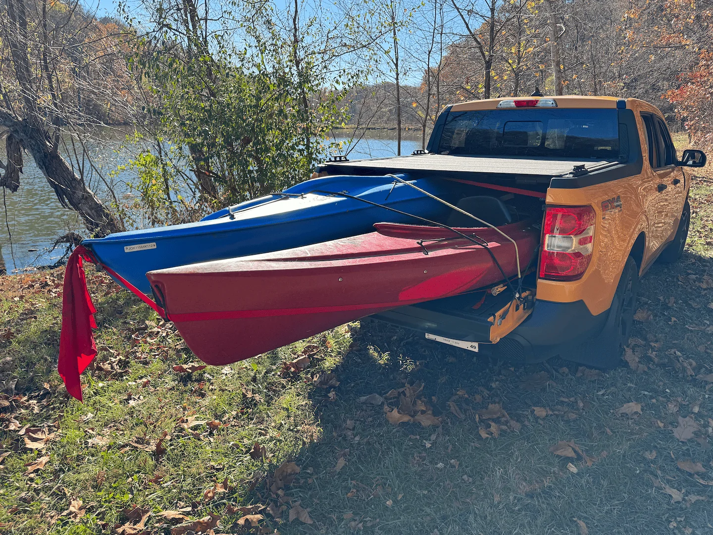 Ford Maverick Canoe/kayak racks - roof or bed? IMG_1867