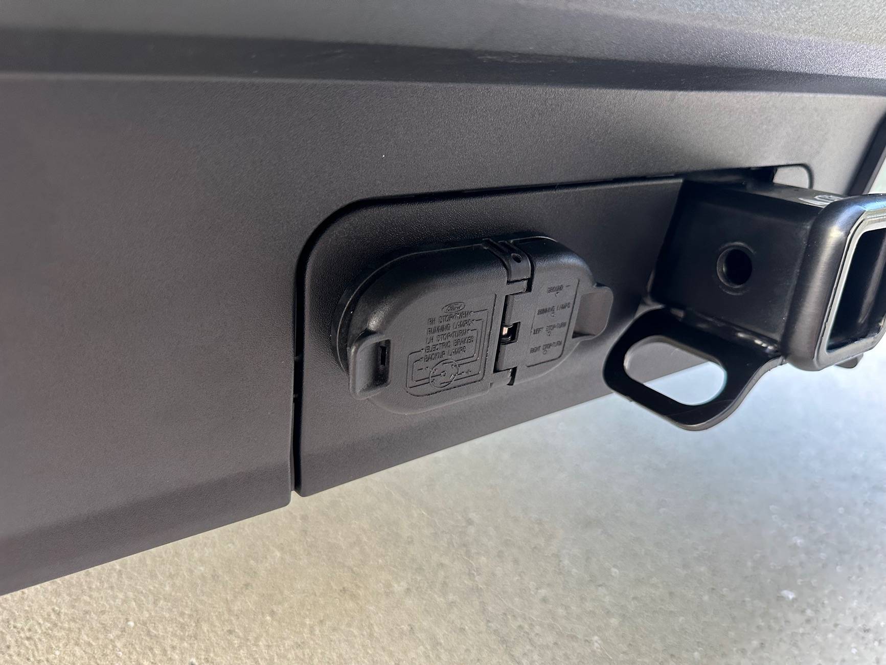 Ford Maverick Review:  Mabett hitch filler panel IMG_5093
