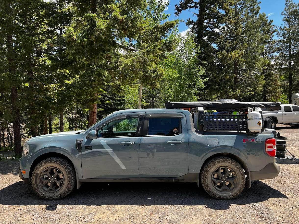 Ford Maverick TUWA Pro Bed Racks for Ford Maverick: Perfect Fit for Cargo and Tonneau Covers Blue Maverick 3