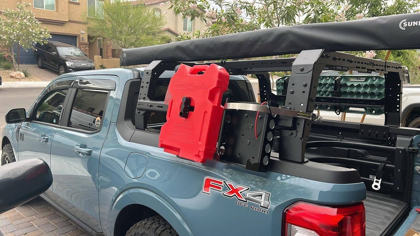 Ford Maverick TUWA Pro Bed Racks for Ford Maverick: Perfect Fit for Cargo and Tonneau Covers Blue Maverick