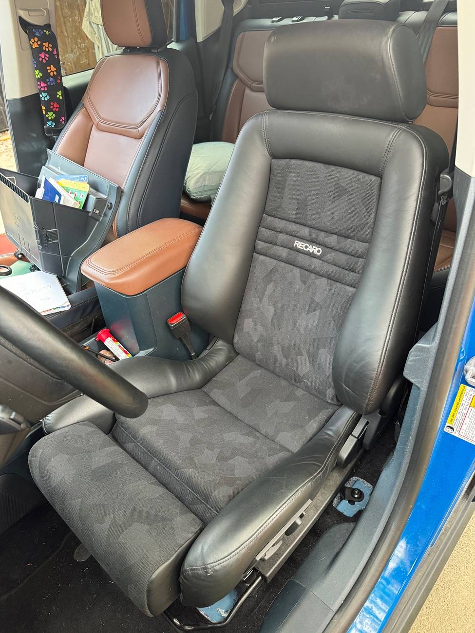 Ford Maverick Aftermarket driver seat install IMG_1187