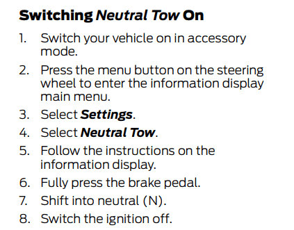 Ford Maverick Hybrid Neutral Towing key position 1725165278472-ci