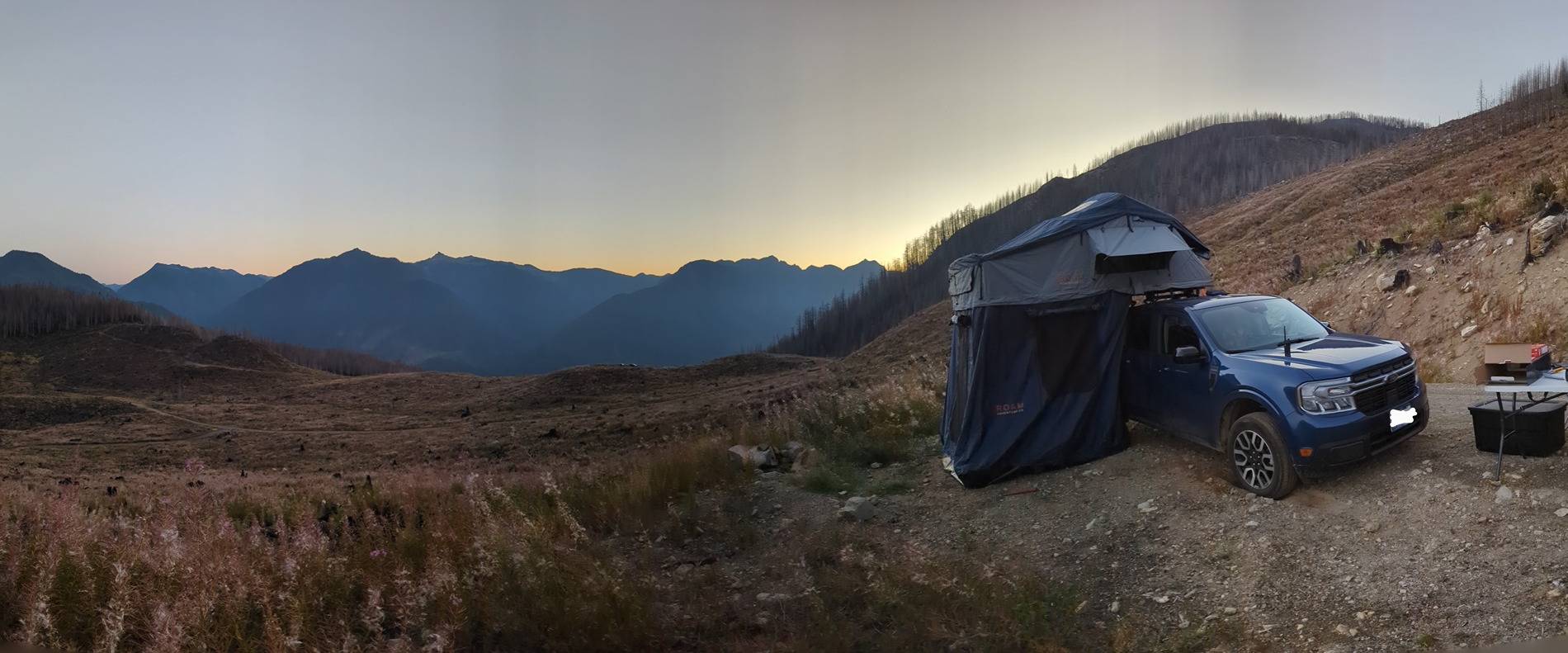 Ford Maverick Exploring without the grid in Hybrid Maverick + Roam Vagabond XL Roof Top Tent RTT 1000013153