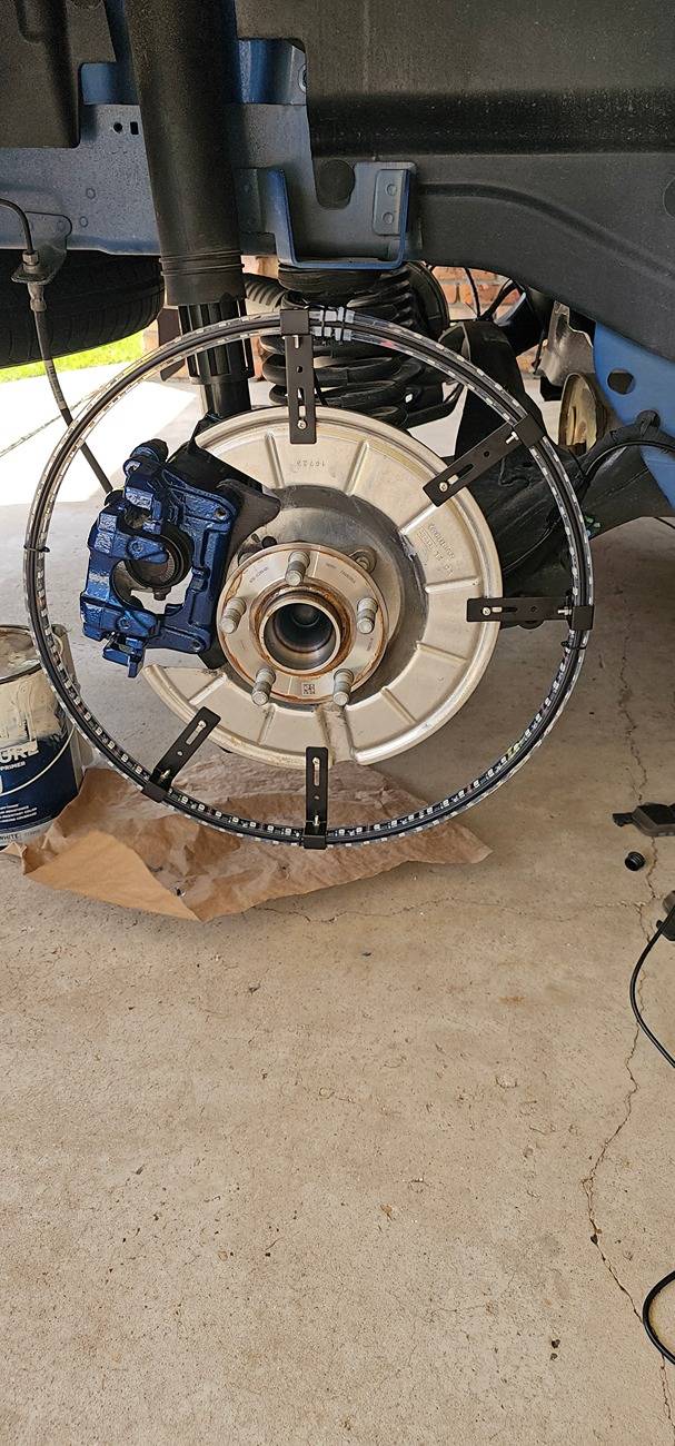 Ford Maverick Brake related questions as I install wheel lights. 20240901_141717