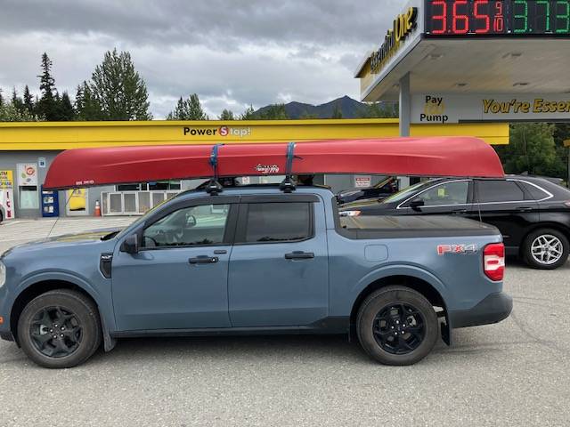 Ford Maverick Canoe hauling IMG_0340