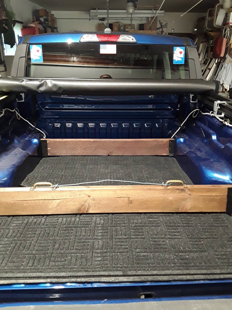Ford Maverick Check This Out: Tension Shower Curtain Rod mod for bed area 20240904_144338