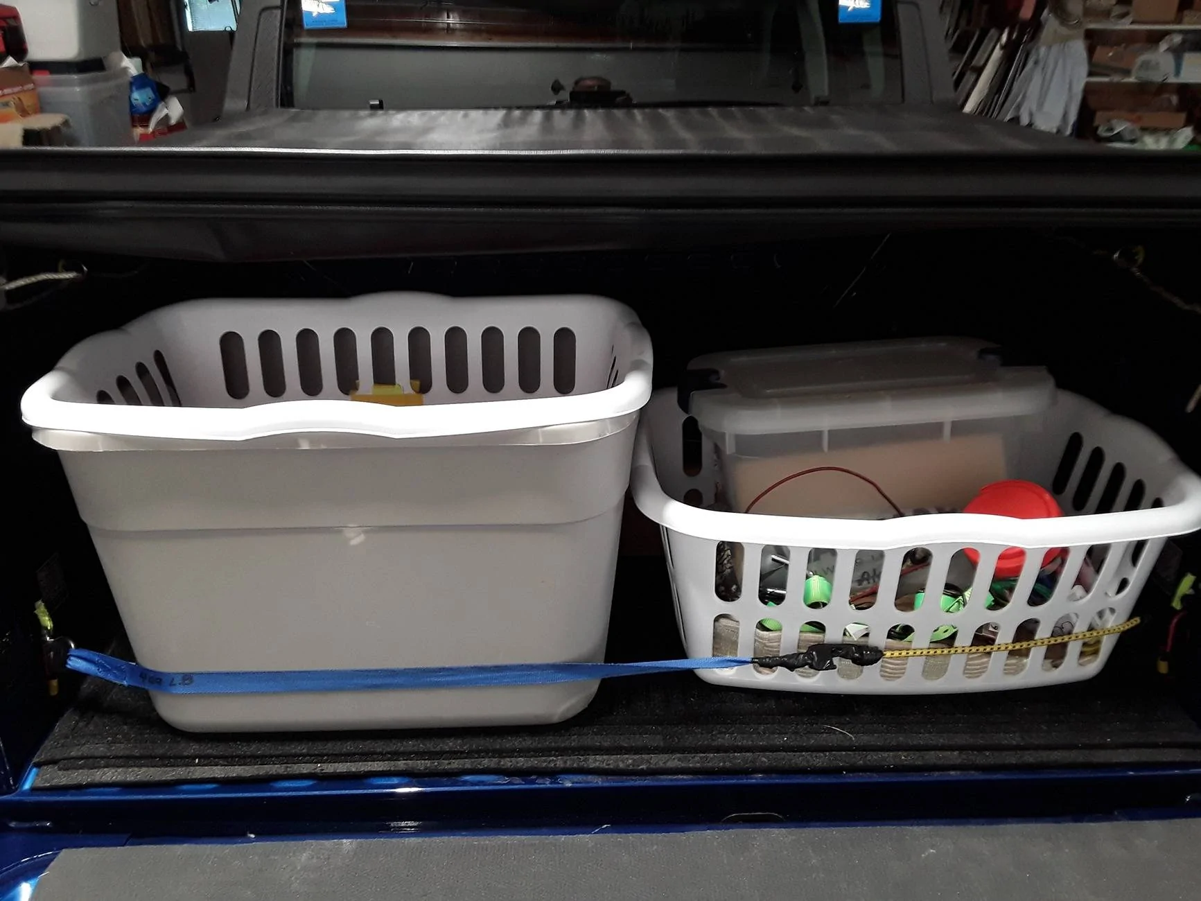 Ford Maverick Check This Out: Tension Shower Curtain Rod mod for bed area 20240904_144620