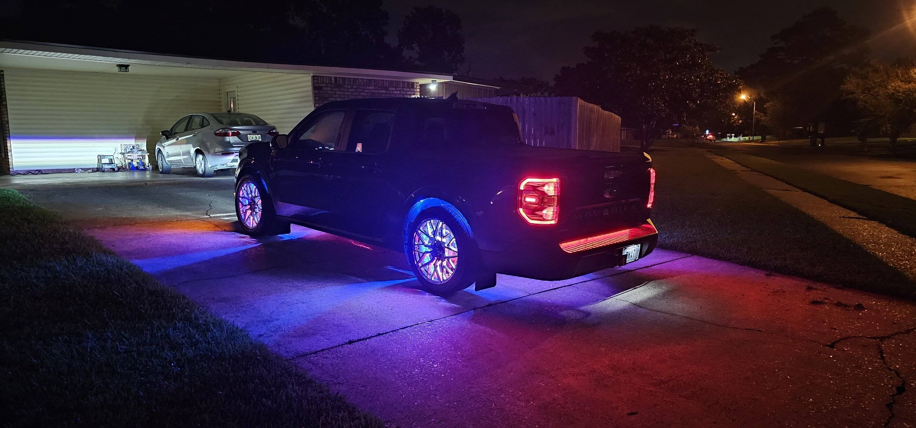 Ford Maverick Painted Brake Calipers and Wheel Lighting Finished 20240904_201001