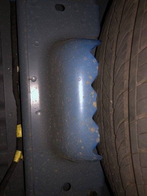 Ford Maverick Will standard full size tire fit in spare tire location? saw bracket