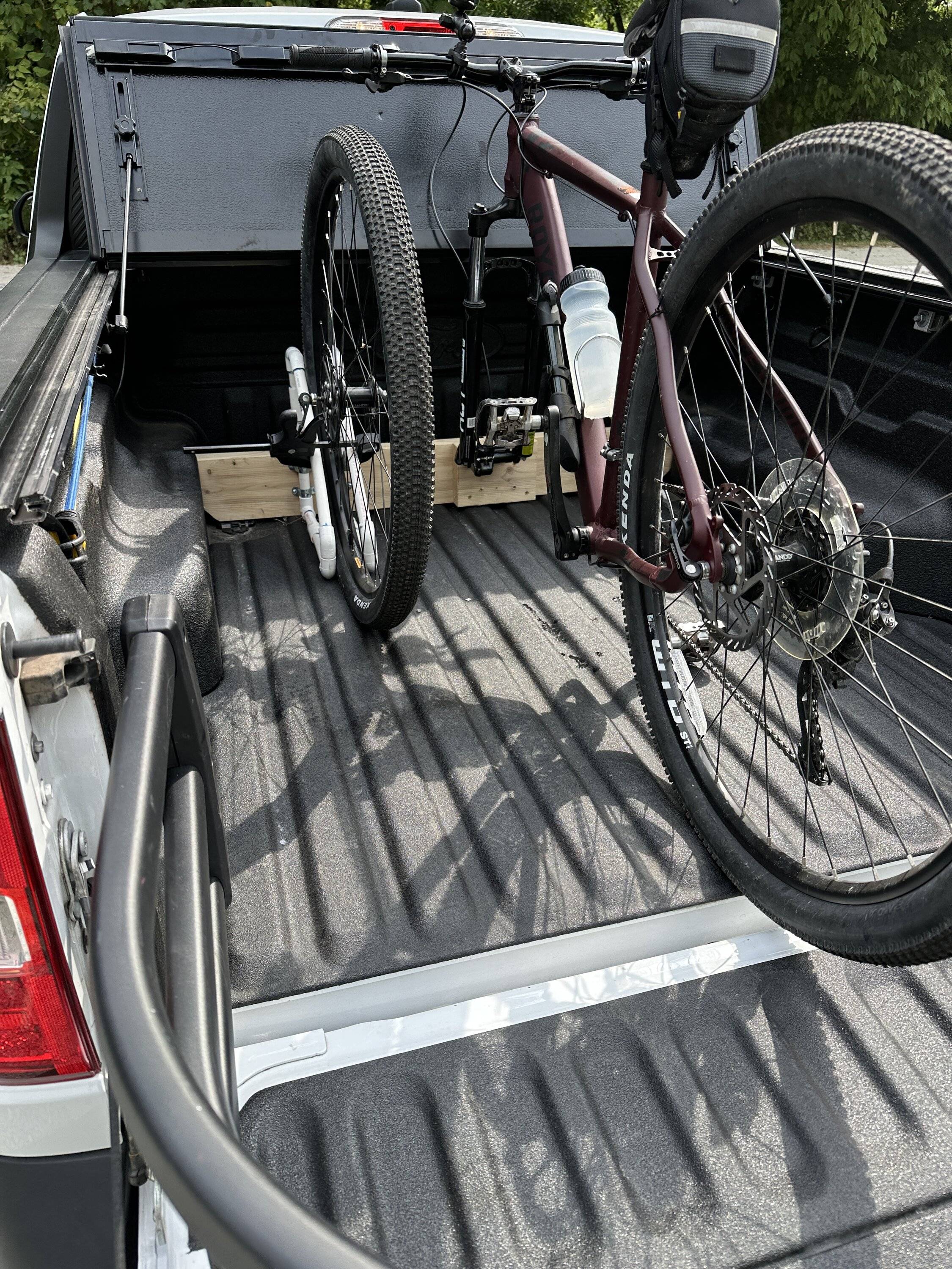 Ford Maverick How I haul my bikes IMG_2198.JPG
