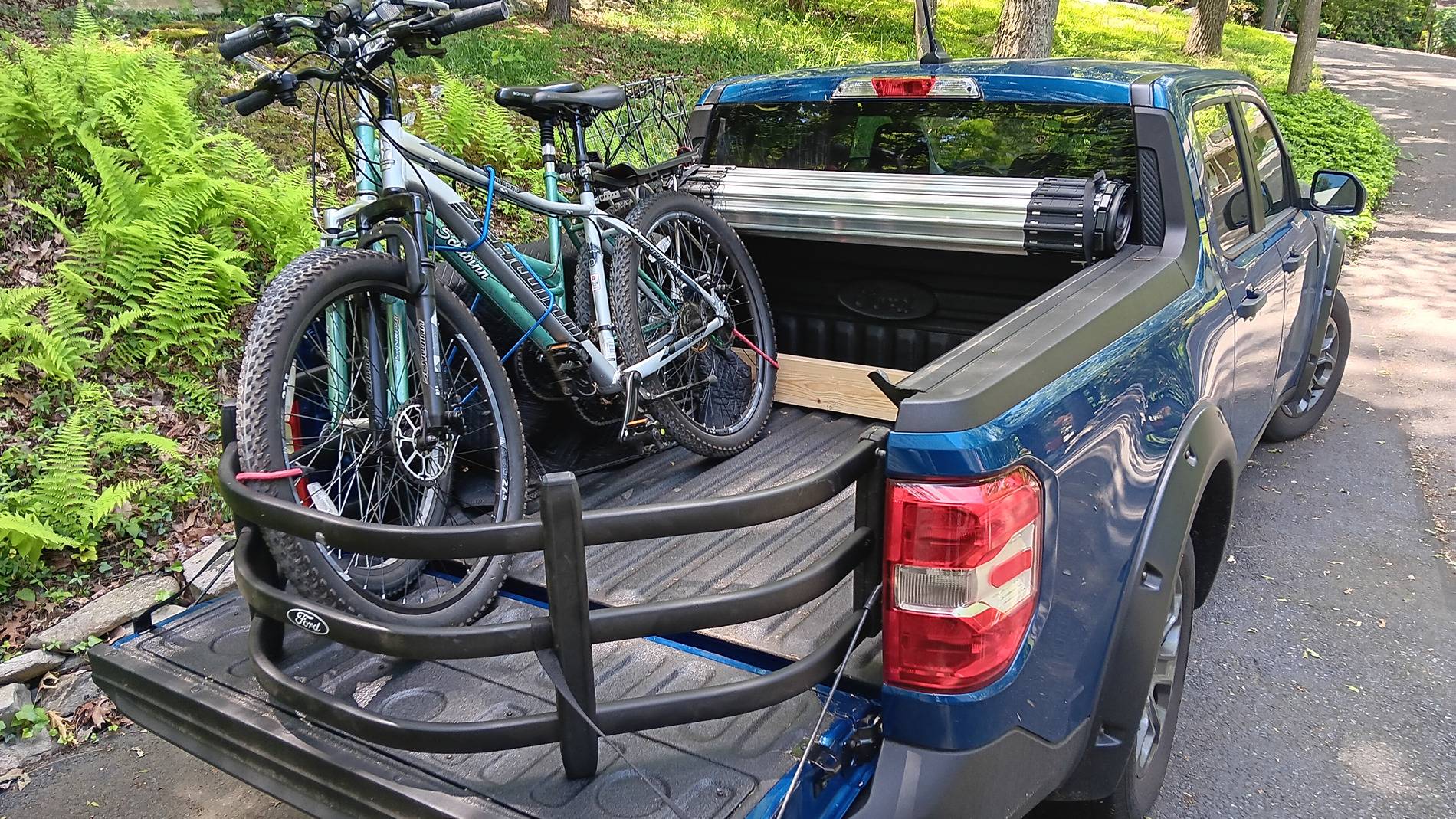 Ford Maverick How I haul my bikes 20240531_120825