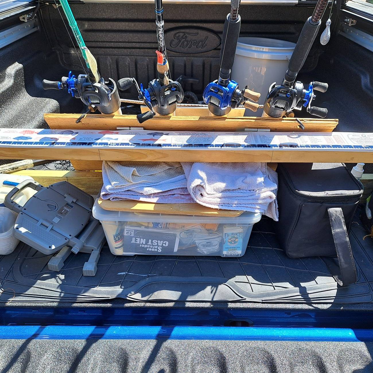 Ford Maverick Flexbed Fishing Rod Holder on the cheap 20240908_142737