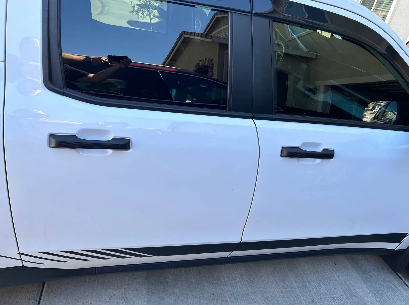 Ford Maverick Visco Speed Stripes installed IMG_3656