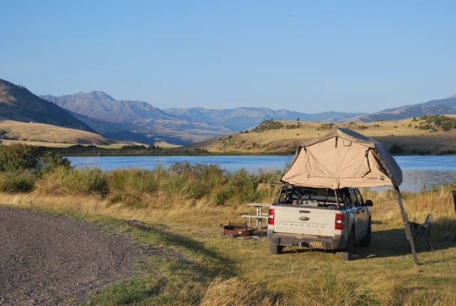 Ford Maverick Rooftop tent camping in Grand Teton National Park DSC_0515.JPG