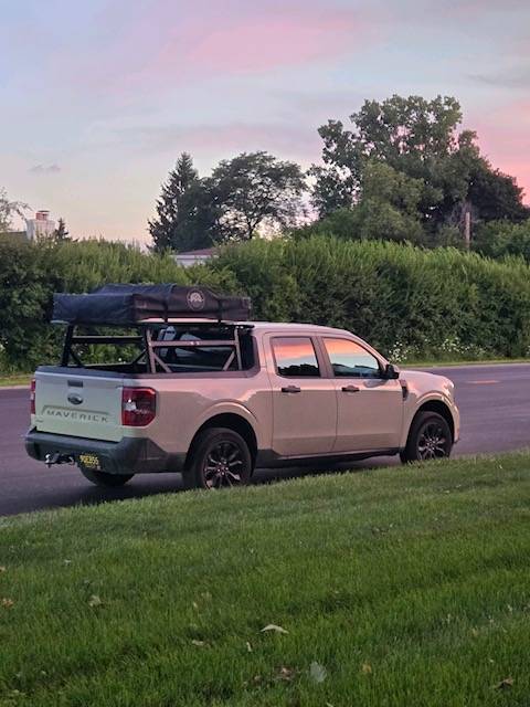 Ford Maverick Rooftop tent camping in Grand Teton National Park Attachment