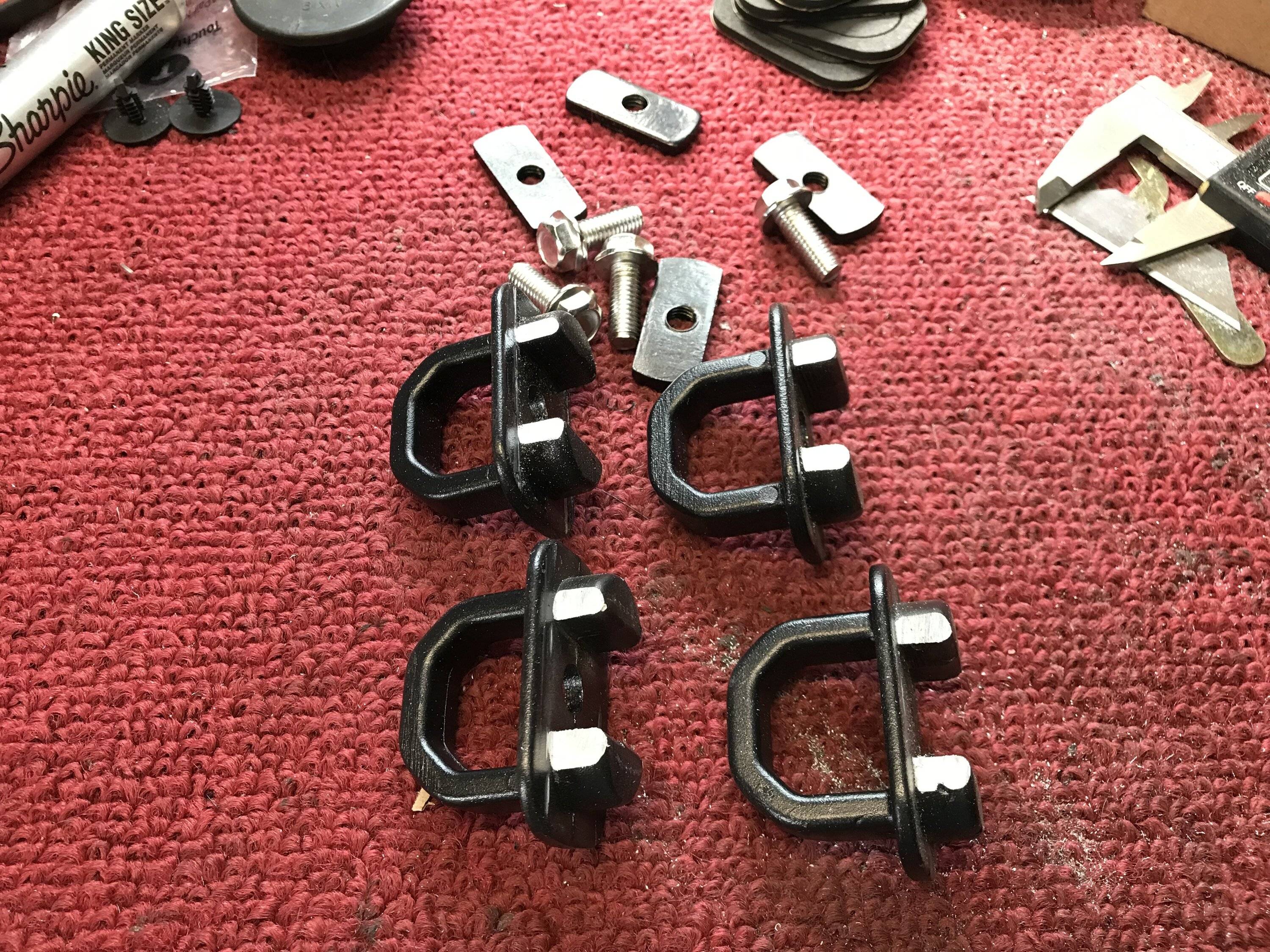 Ford Maverick Inexpensive Bed Rail Cleats for my Truck IMG_3900