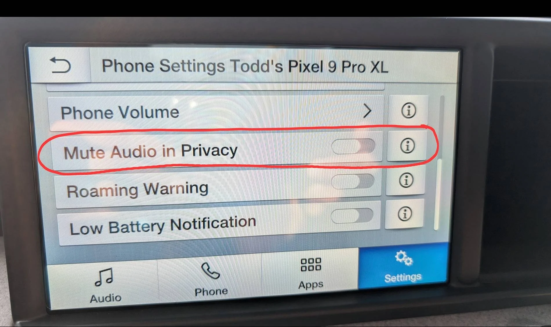 Ford Maverick No Phone Audio With Android Phone Screenshot_20240911_100250_Photos
