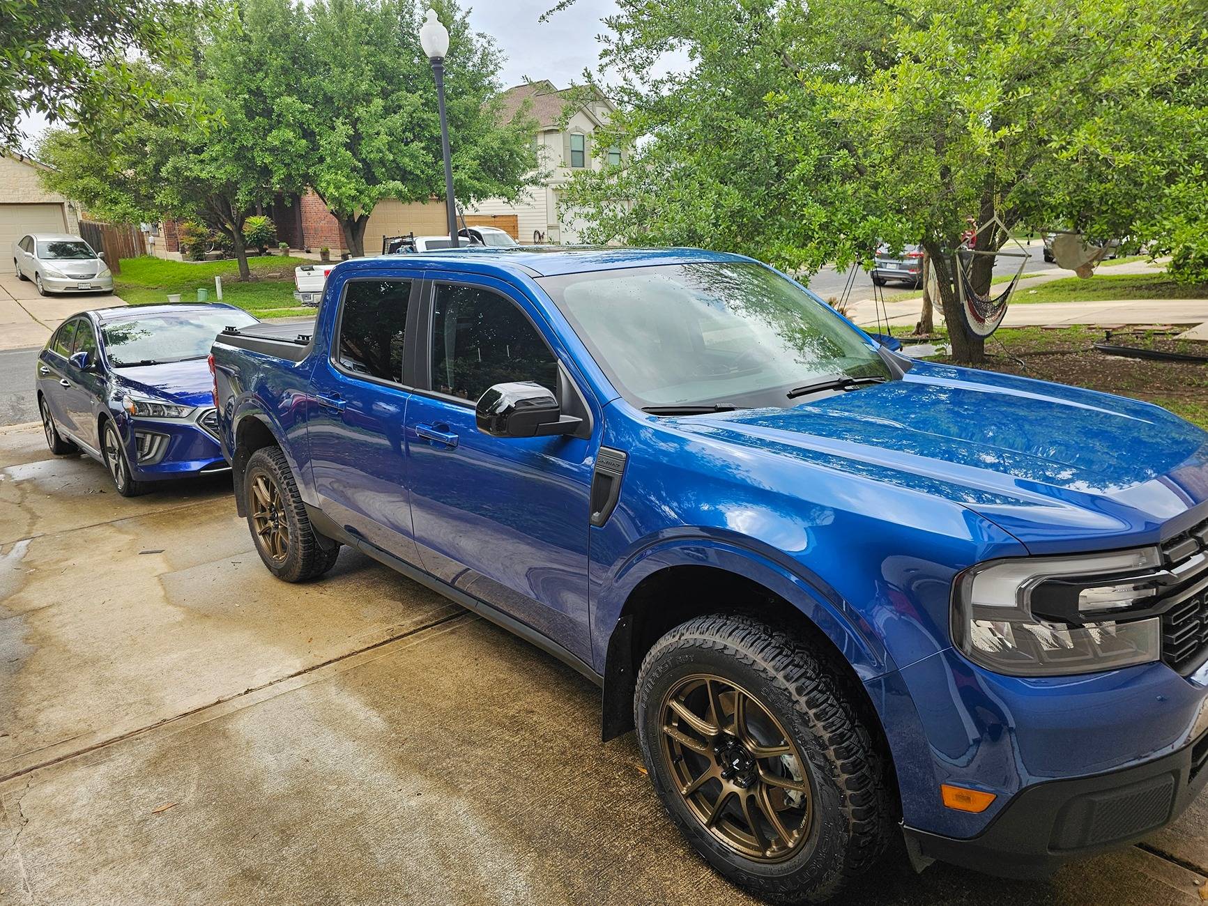 Ford Maverick New Konig Heliogram Titanium Wheels (18x8.5) and Tires Installed 20240330_162322