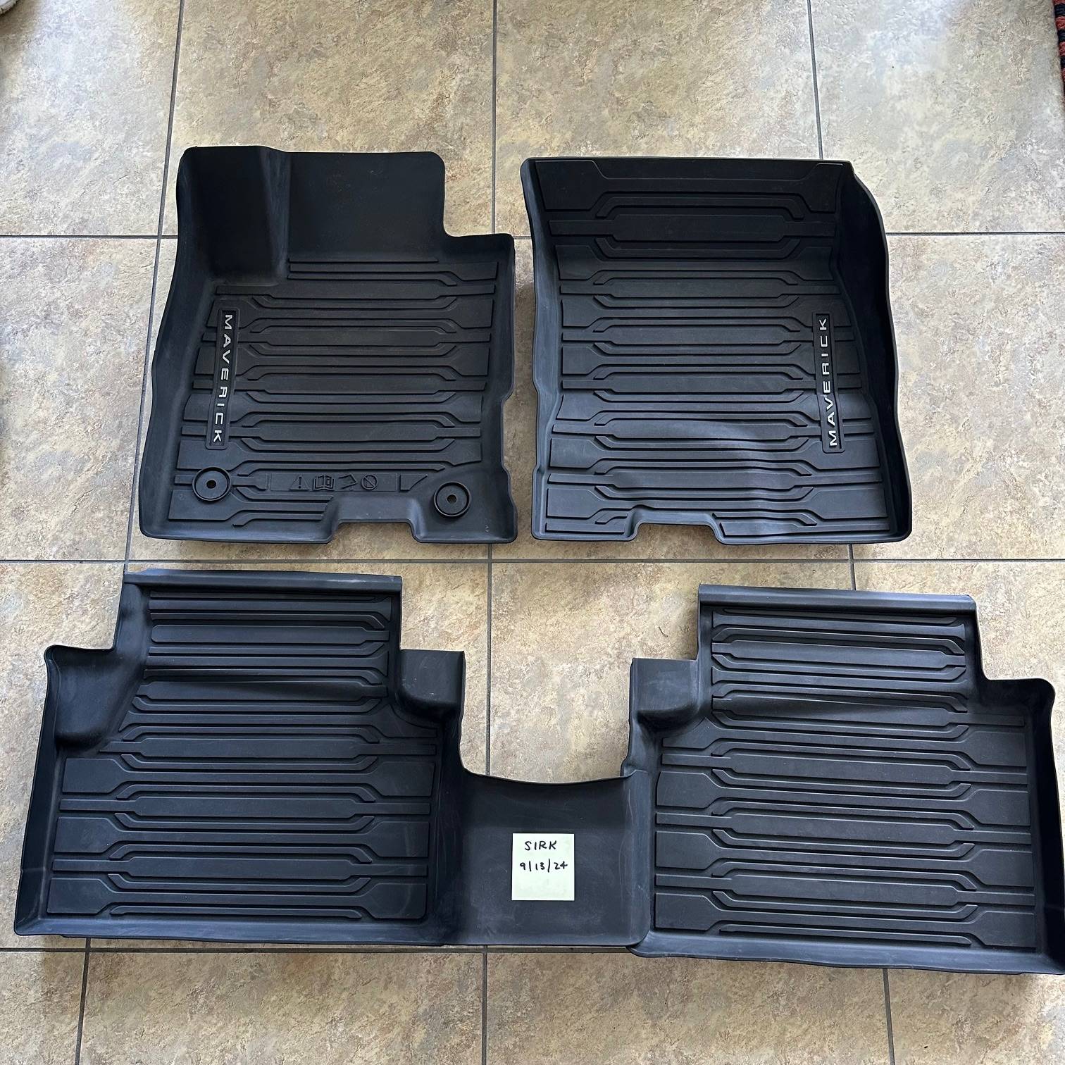 Ford Maverick OEM Tray-Style Rubber Floor Mats - Hybrid - $50.00 IMG_4303