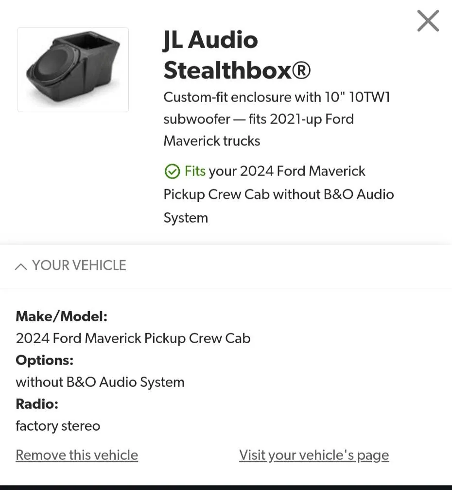 Ford Maverick Finally JL makes one for the Maverick. Screenshot_20240913_231144_Chrom