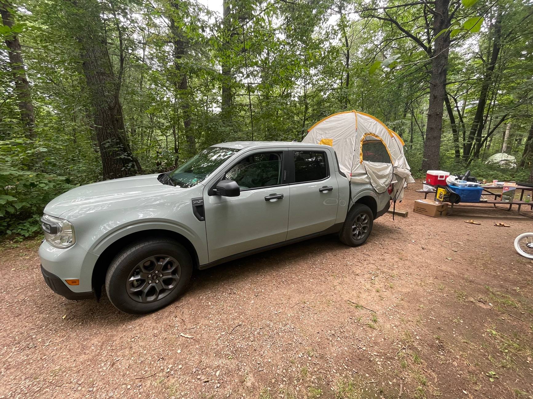 Ford Maverick Truck Bed Camping Setup IMG_6765
