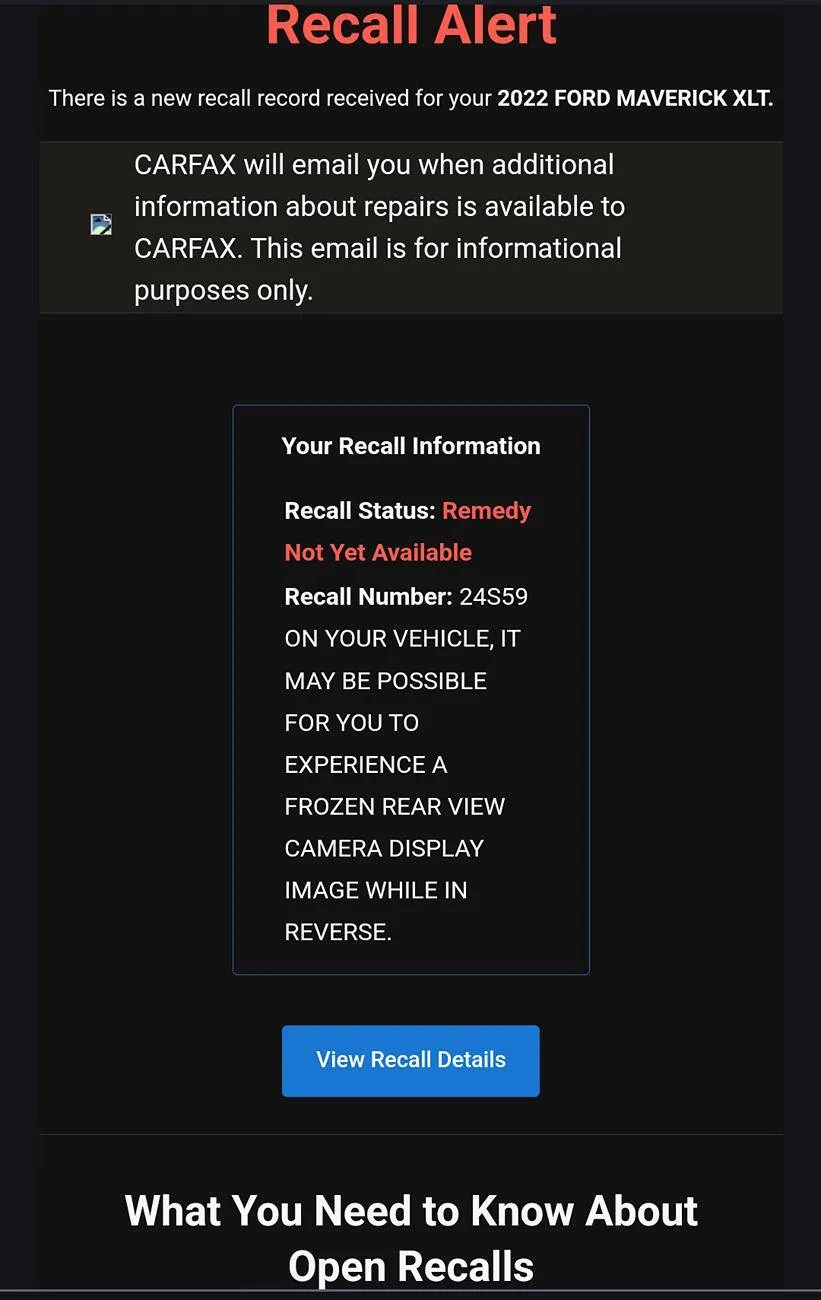 Ford Maverick 24S59 laggy / frozen camera recall !!! Screenshot_20240915-115138~2