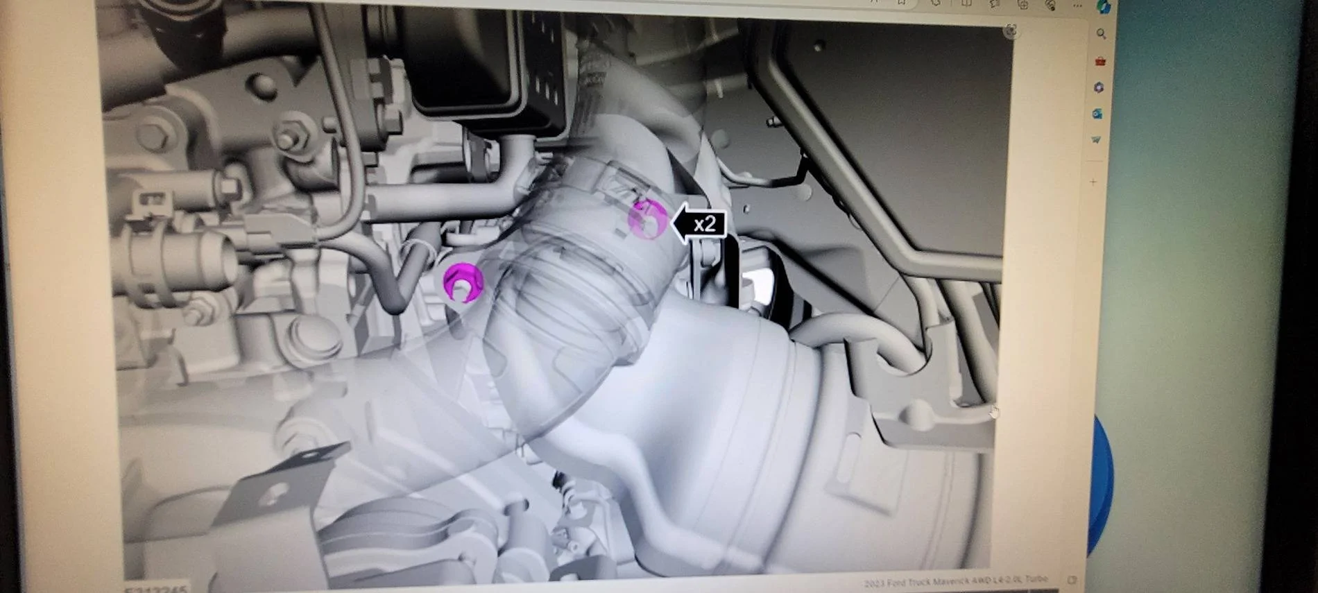 Ford Maverick Stainless works downpipe installed PLUS SOUNDS 20240206_153836